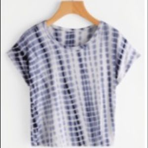 Blue and white t-shirt